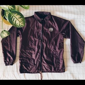 Vans Off The Wall Maroon Windbreaker
